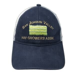 San Joaquin Valley Hay Growers Assn. Trucker Hat Blue One Size The Hat Source